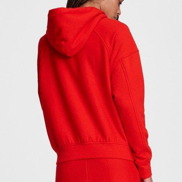 RAG & BONE Battle Red City Terry Organic Cotton Hoodie Sweatshirt Size S - Picture 2 of 15